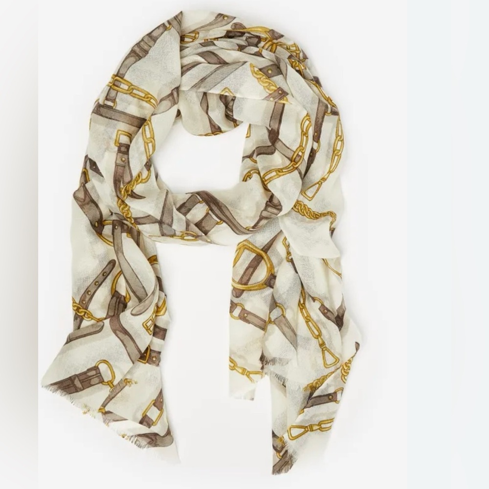 J. Mclaughlin Reed Scarf in Buckley Prep NEW